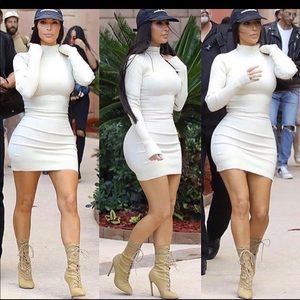 Nude sock boots